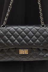 Chanel 2006 Black Calfskin Reissue Double Flap Bag