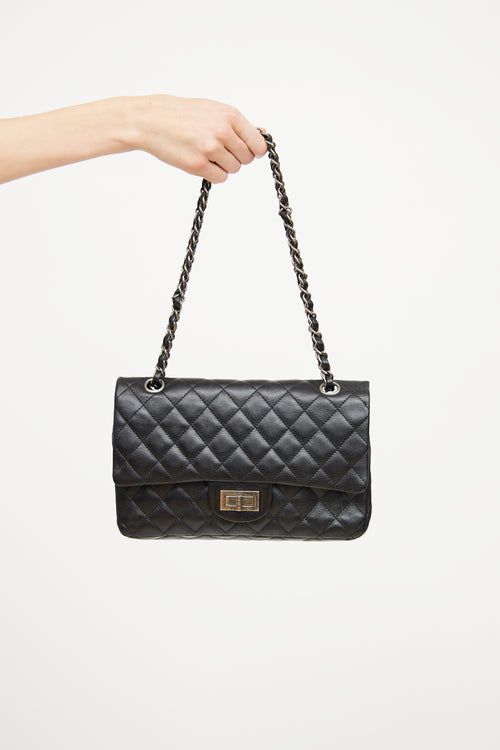 Chanel 2006 Black Calfskin Reissue Double Flap Bag
