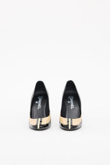 Chanel Black & Cream Patent Cruise 2008 Pump Heel
