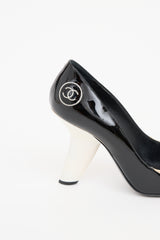 Chanel Black & Cream Patent Cruise 2008 Pump Heel