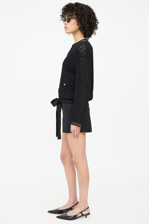Chanel Crocheted Ribbon Cardigan