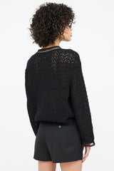 Chanel Crocheted Ribbon Cardigan