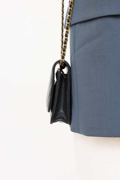 2017/18 Chevron Caviar Wallet On Chain Bag