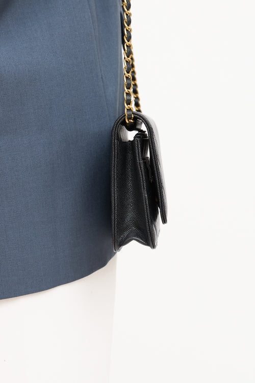 2017/18 Chevron Caviar Wallet On Chain Bag