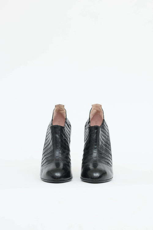 Chanel Paneled Ankle Bootie