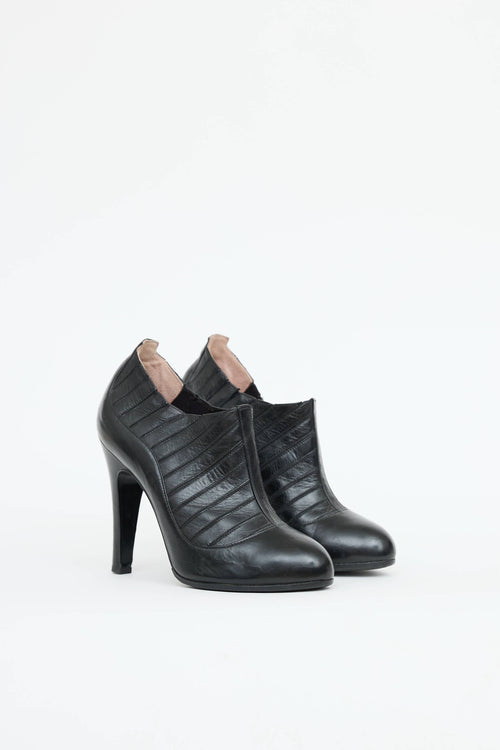 Chanel Paneled Ankle Bootie