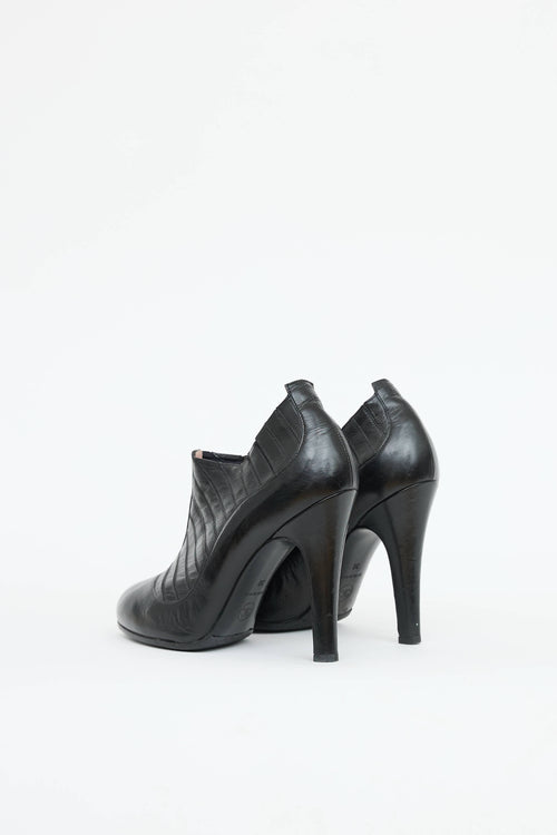 Chanel Paneled Ankle Bootie