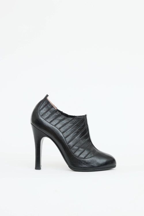 Chanel Paneled Ankle Bootie