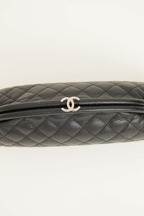 Chanel 2011 Black Timeless Quilted Clutch