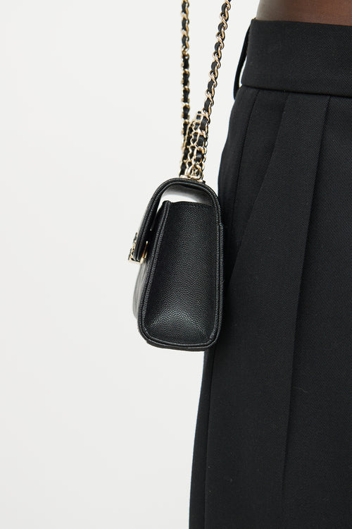 Chanel 2028 Pre-Spring Black Kelly Chain Clutch Bag