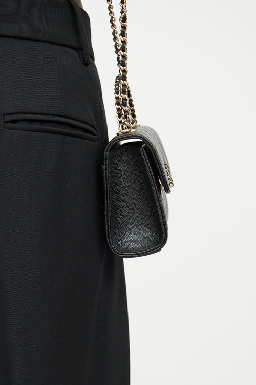 Chanel 2030 Pre-Spring Black Kelly Chain Clutch Bag
