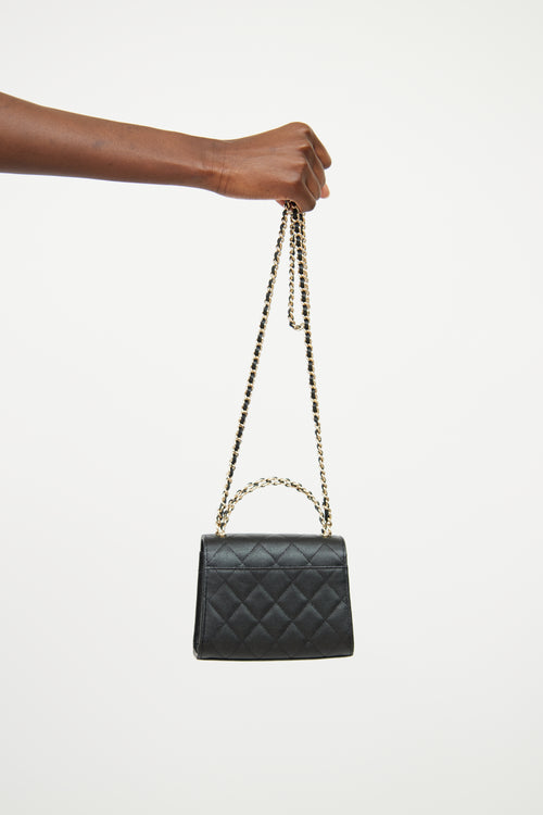 Chanel 2025 Pre-Spring Black Kelly Chain Clutch Bag