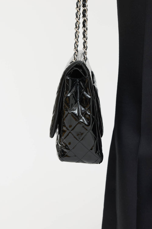 Chanel 2011 Patent Leather Maxi Double Flap Bag