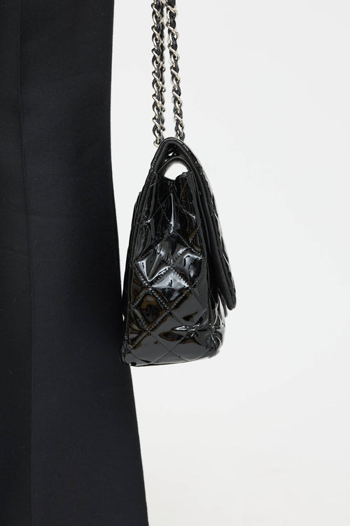 Chanel 2011 Patent Leather Maxi Double Flap Bag