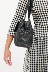Chanel Pebbled Leather Tote Bag