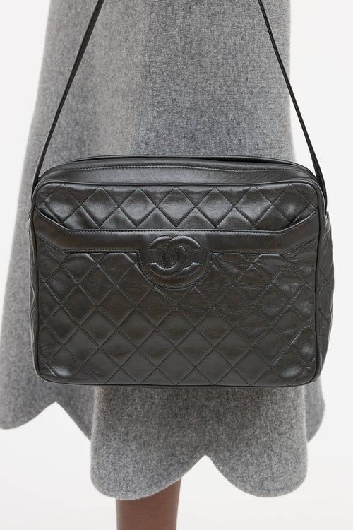 Chanel 1991 Leather Quilted Camera Bag
