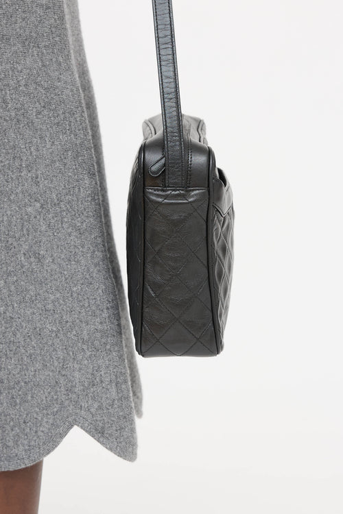 Chanel 1991 Leather Quilted Camera Bag