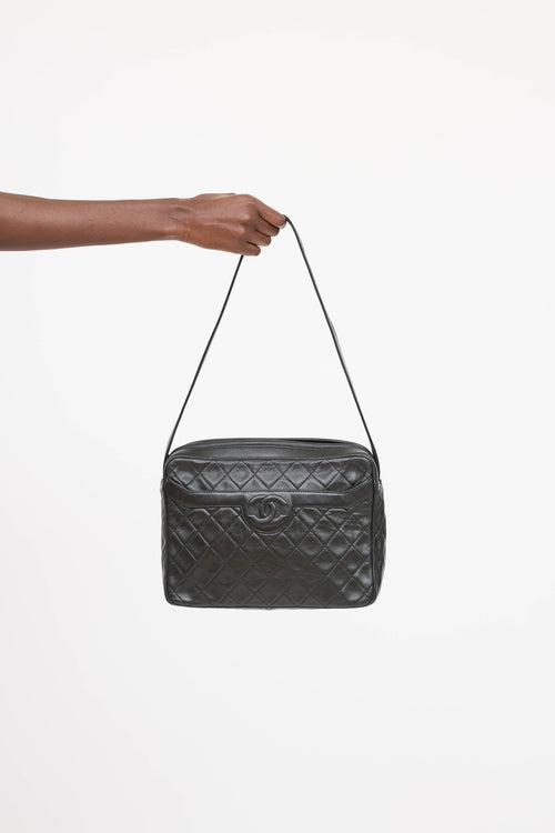 Chanel 1991 Leather Quilted Camera Bag