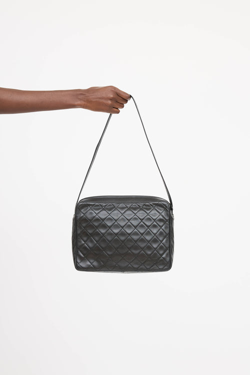 Chanel 1991 Leather Quilted Camera Bag