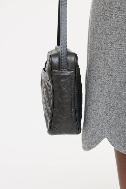 Chanel 1991 Leather Quilted Camera Bag