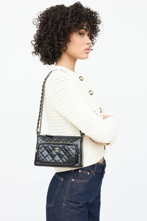 Chanel Quilted Leather 25C Clutch