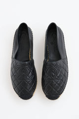 Chanel Leather Quilted Espadrille