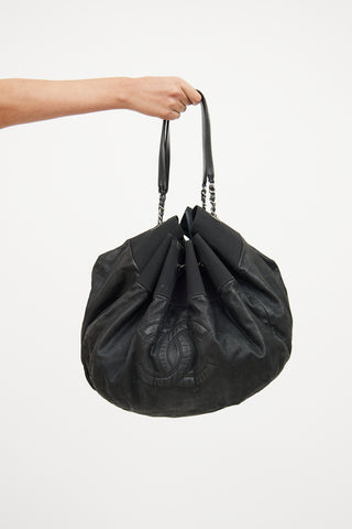 Black Top Handle Bag