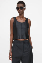 Chanel Satin Darted Top