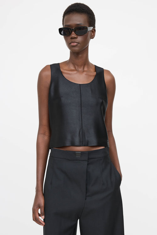 Chanel Satin Darted Top