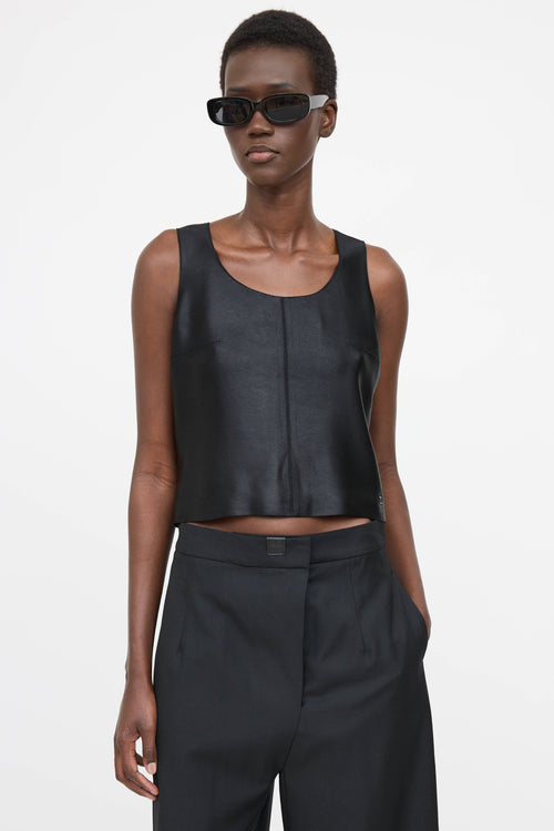 Chanel Satin Darted Top