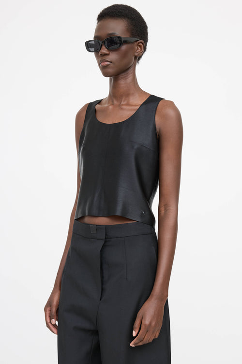 Chanel Satin Darted Top