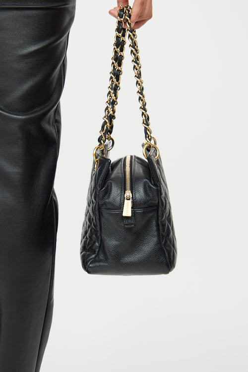 Chanel 2008 Black Leather Petite Timless Tote