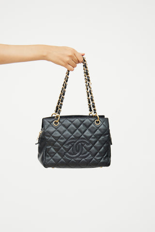 Chanel 2008 Black Leather Petite Timless Tote