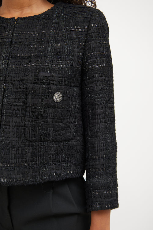 Chanel Black Paris-Dubai Tweed Jacket