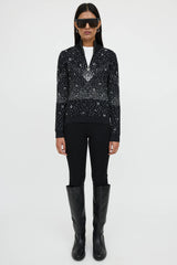 Chanel Fall 2021 Wool Knit Logo Sweater