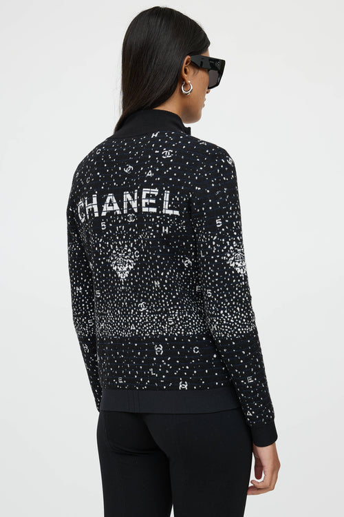 Chanel Fall 2021 Wool Knit Logo Sweater