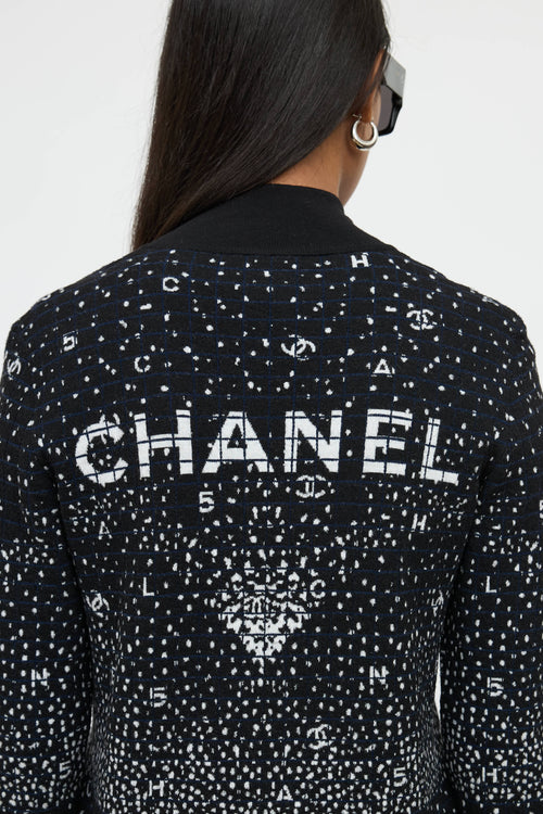 Chanel Fall 2021 Wool Knit Logo Sweater