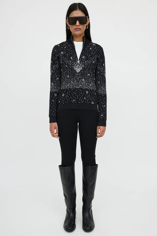 Chanel Fall 2021 Wool Knit Logo Sweater