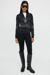 Chanel Fall 2021 Wool Knit Logo Sweater