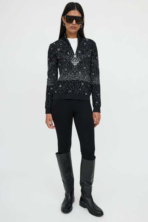 Chanel Fall 2021 Wool Knit Logo Sweater