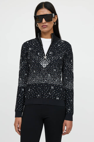 Chanel Fall 2021 Wool Knit Logo Sweater