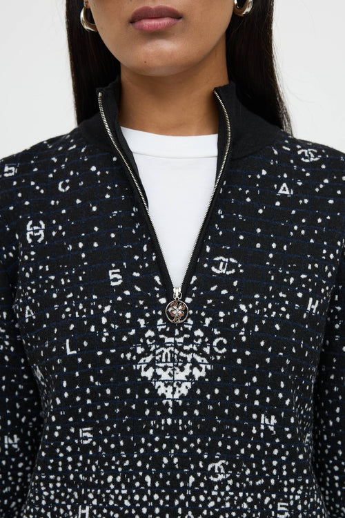 Chanel Fall 2021 Wool Knit Logo Sweater
