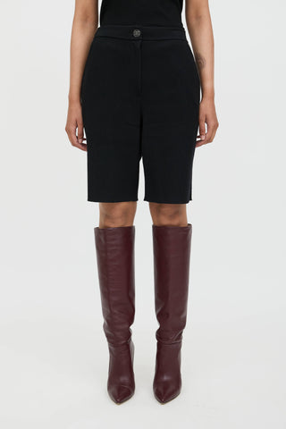 Chanel Cashmere Knit Bermuda Shorts
