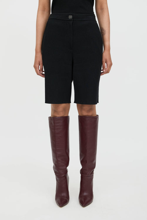 Chanel Cashmere Knit Bermuda Shorts