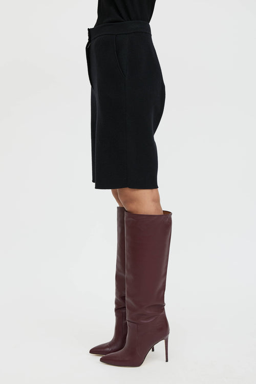 Chanel Cashmere Knit Bermuda Shorts