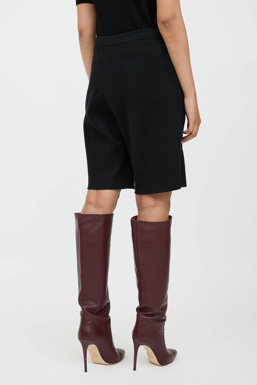 Chanel Cashmere Knit Bermuda Shorts