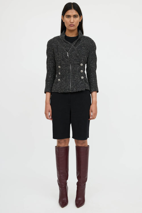 Chanel Cashmere Knit Bermuda Shorts