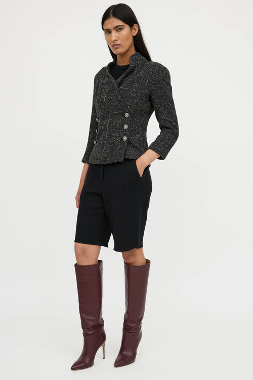Chanel Cashmere Knit Bermuda Shorts