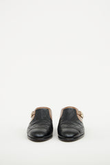 Chanel Black & Brown 16B Quilted Mule