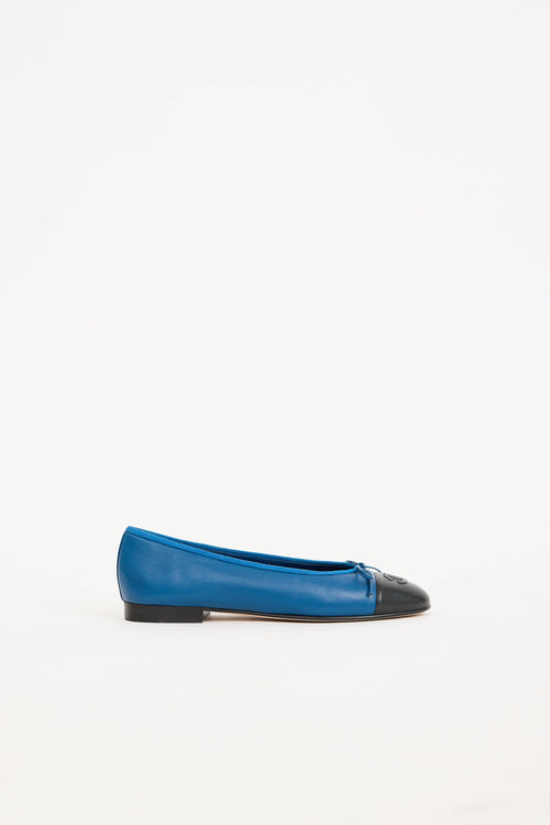 Leather CC Ballet Flats